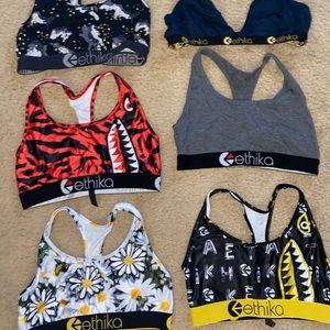 Set of 6 Ethika Sports bras